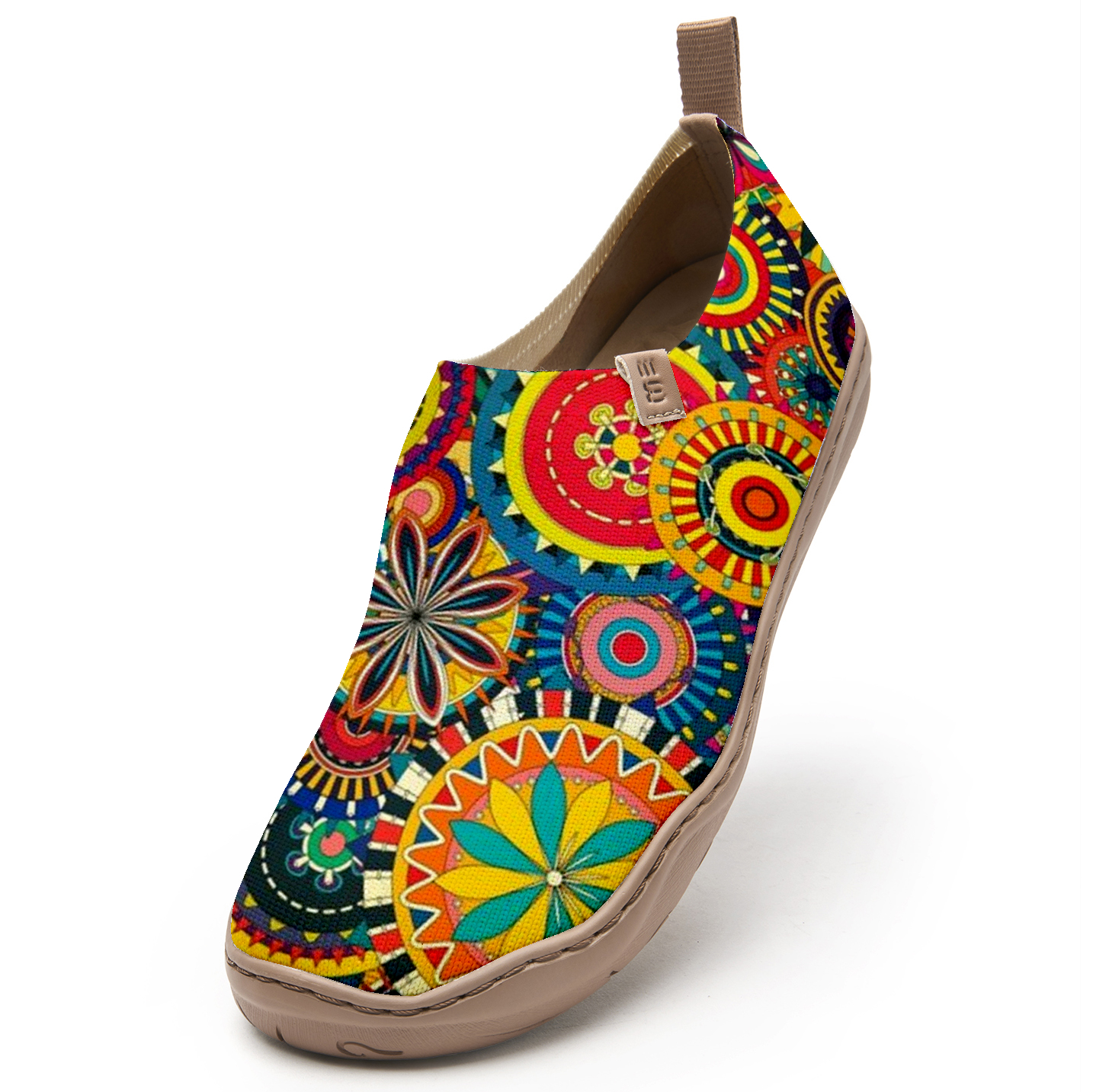 Yiume Women's Art Slip-On Shoes Comfortable Breathable Knit Casual Footwear Stylish Travel-Friendly Loafers