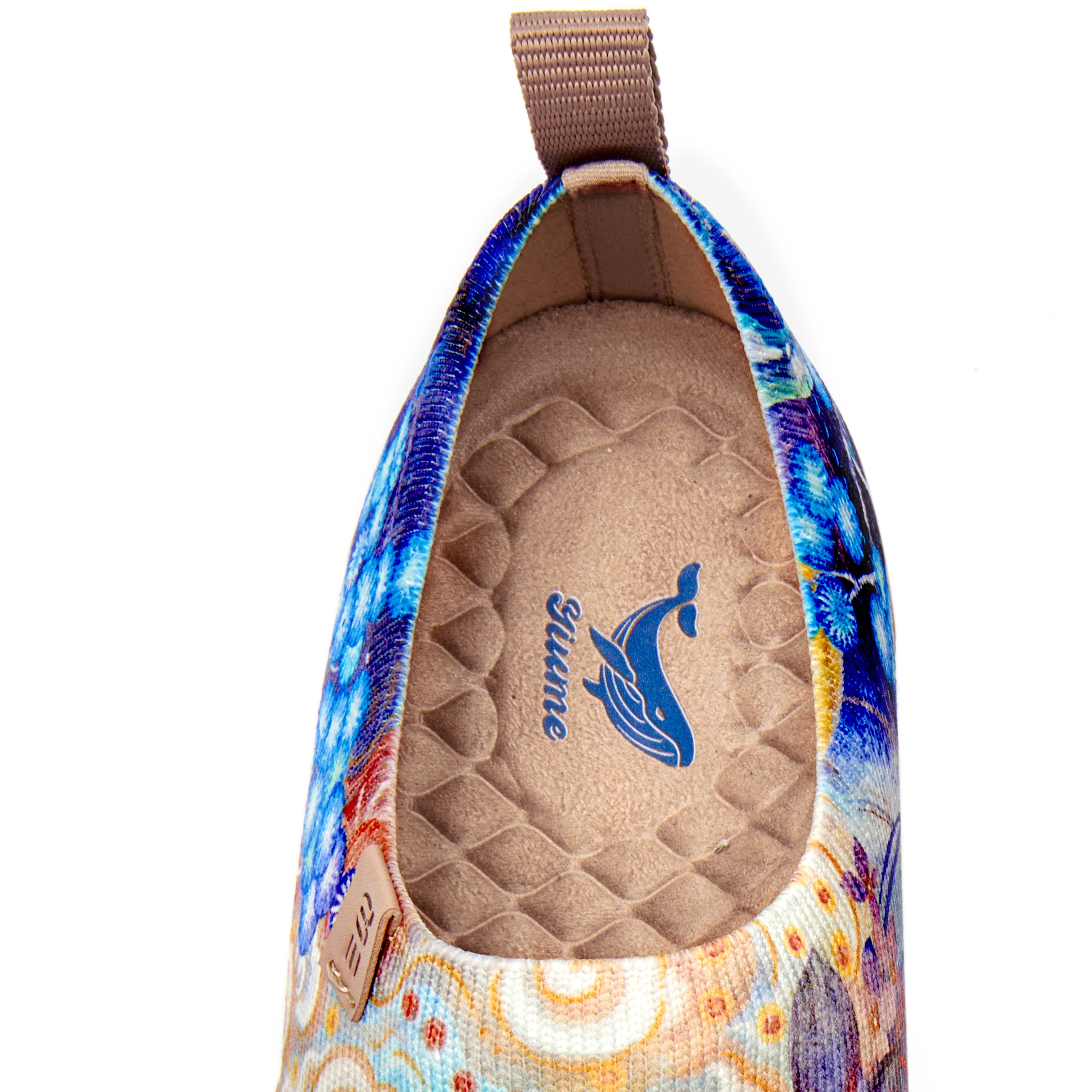 Cloud-Drifting Koi Women's Slip-On Shoes, 100% Polyester Textured Yarn, Painted Canvas Sneakers