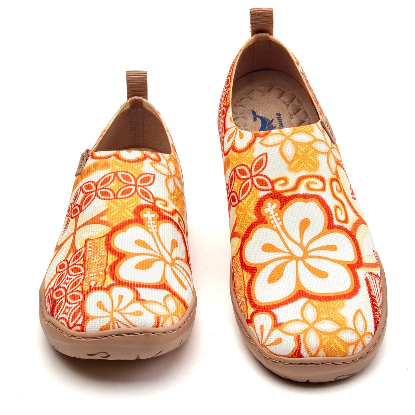 Tiki Print Women's Slip-On Shoes by TIKIROB  Painted Canvas Sneakers