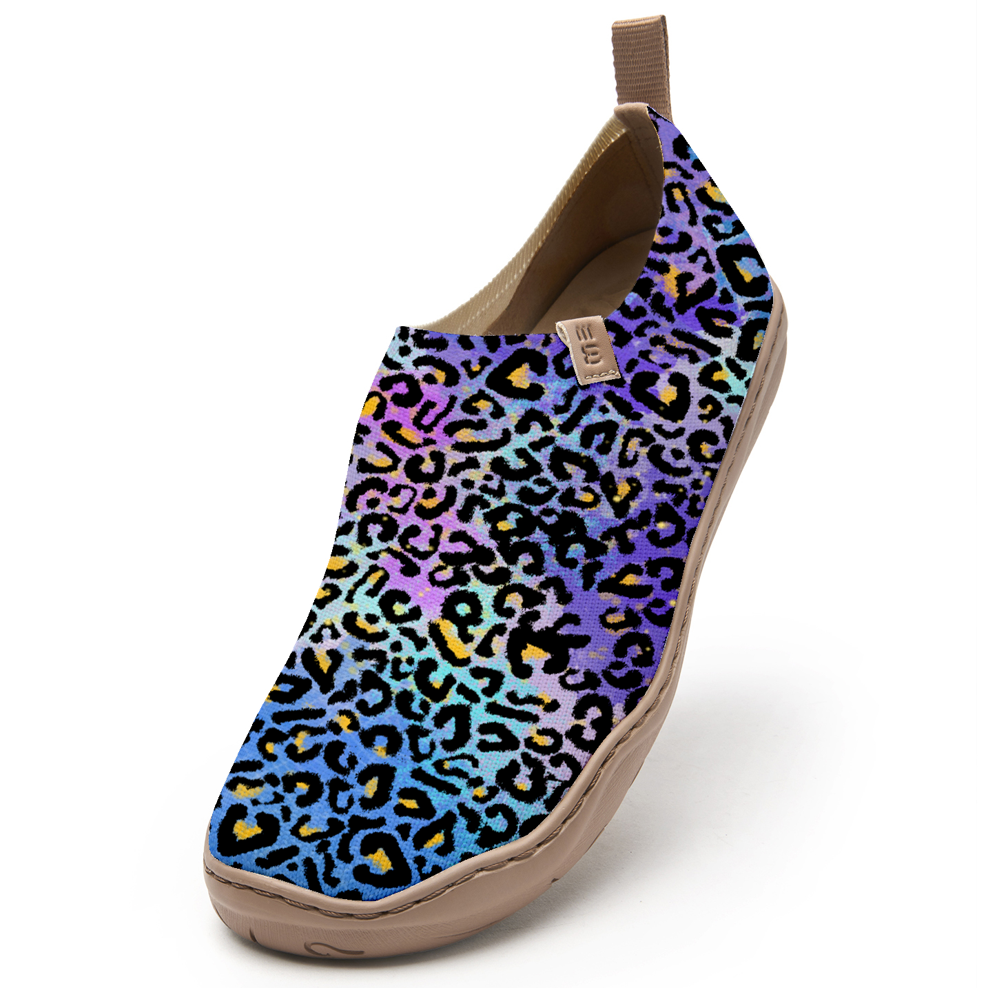 Blue And Purple Leopard Print Women's Shoes