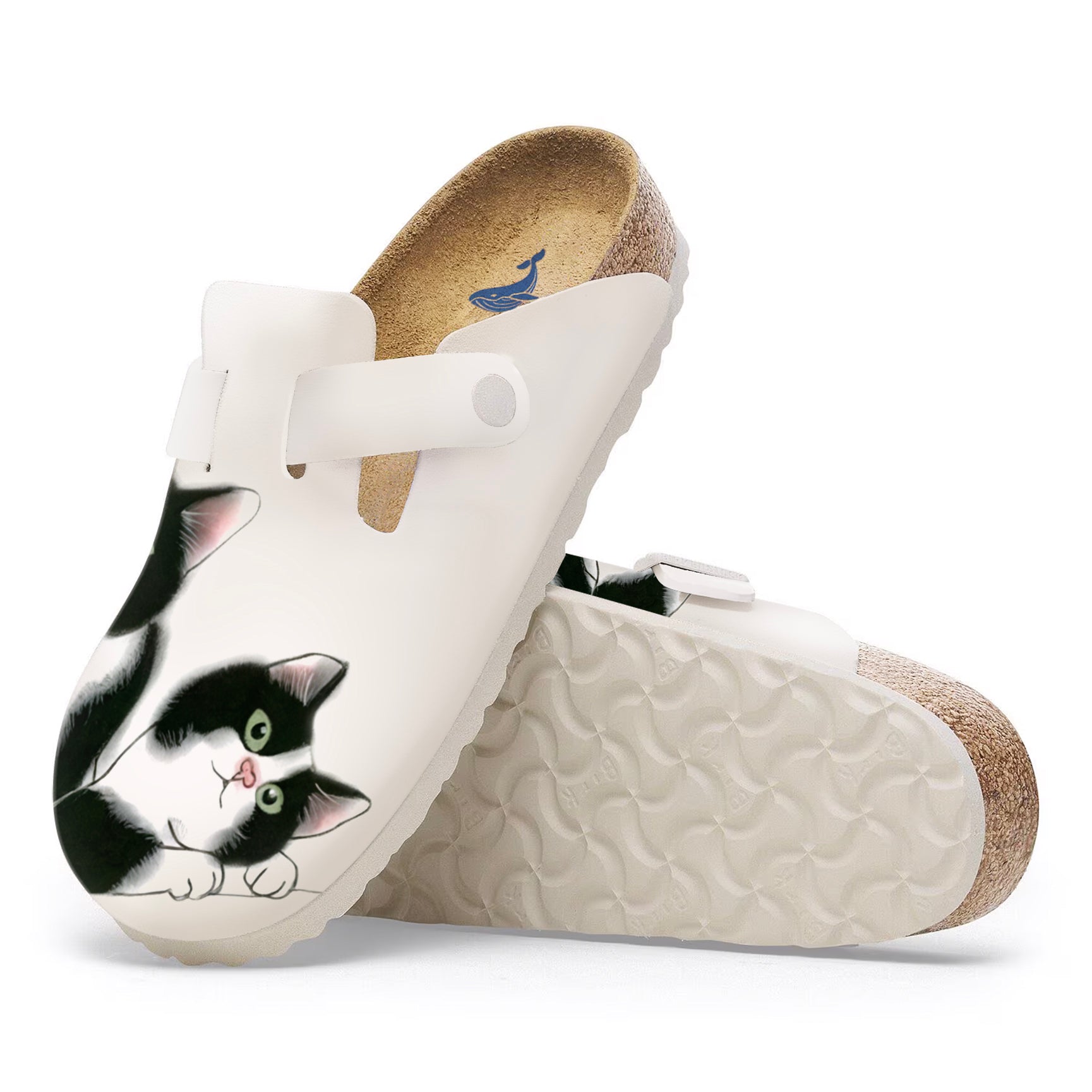 Yiume Footwear Women’s Clogs Adjustable Buckle Slip on Footbed Slippers