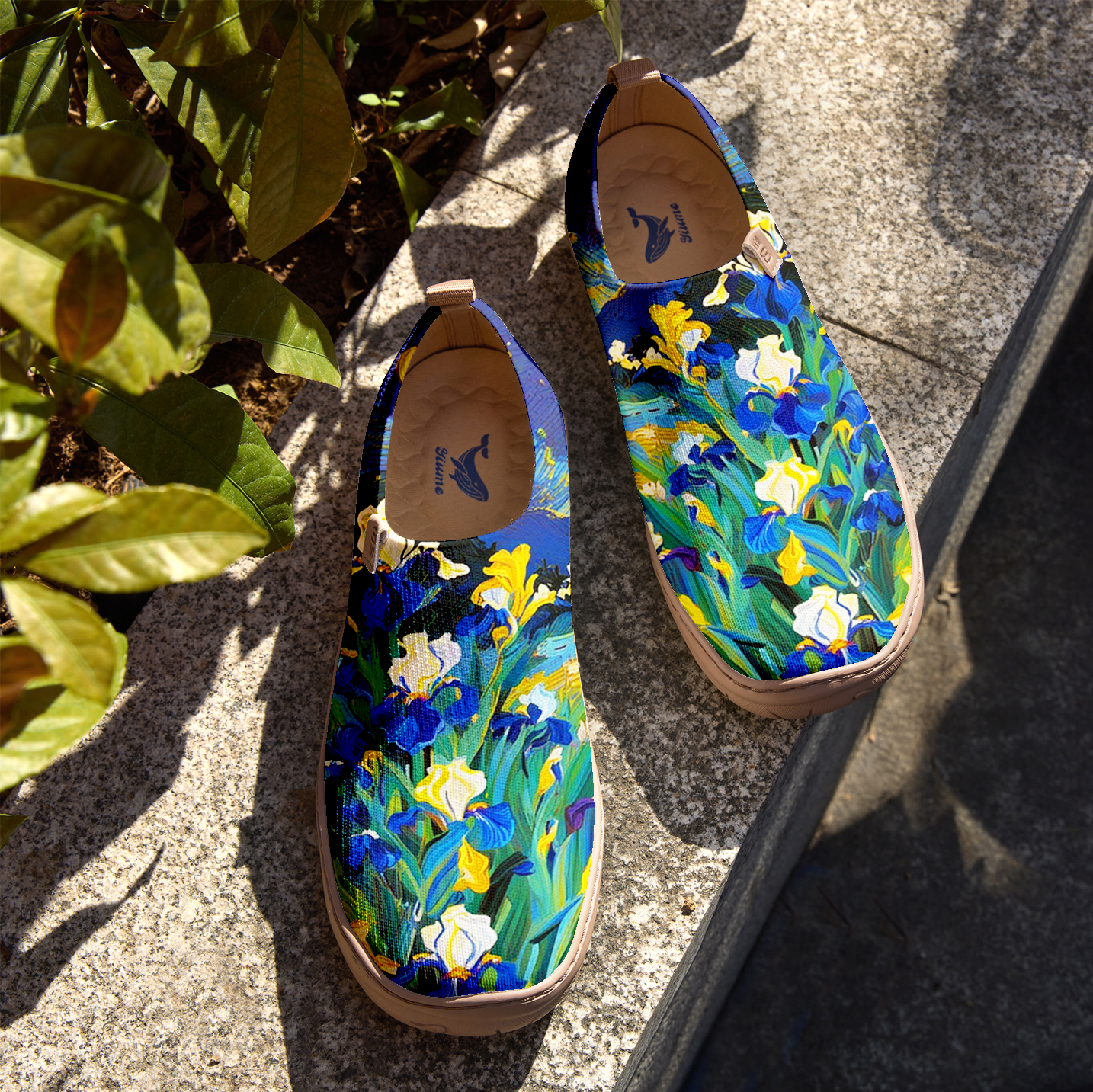 Blue Iris Blue Oil Paint Women's Shoes